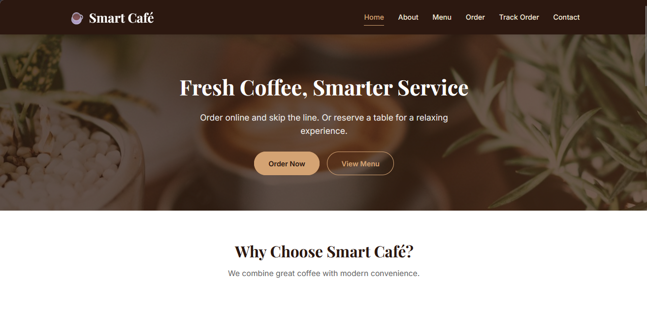 Smart Cafe — Serverless Cloud Ordering System